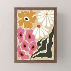 70's Retro garden   Mini Art Print