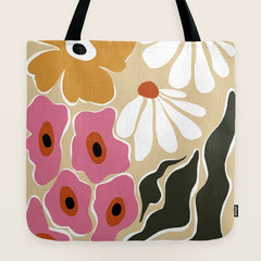 70's Retro garden   Tote Bag