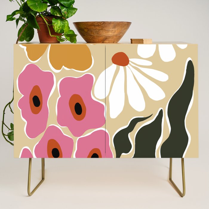 70's Retro garden   Credenza