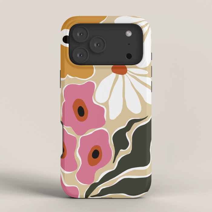70's Retro garden   iPhone Case