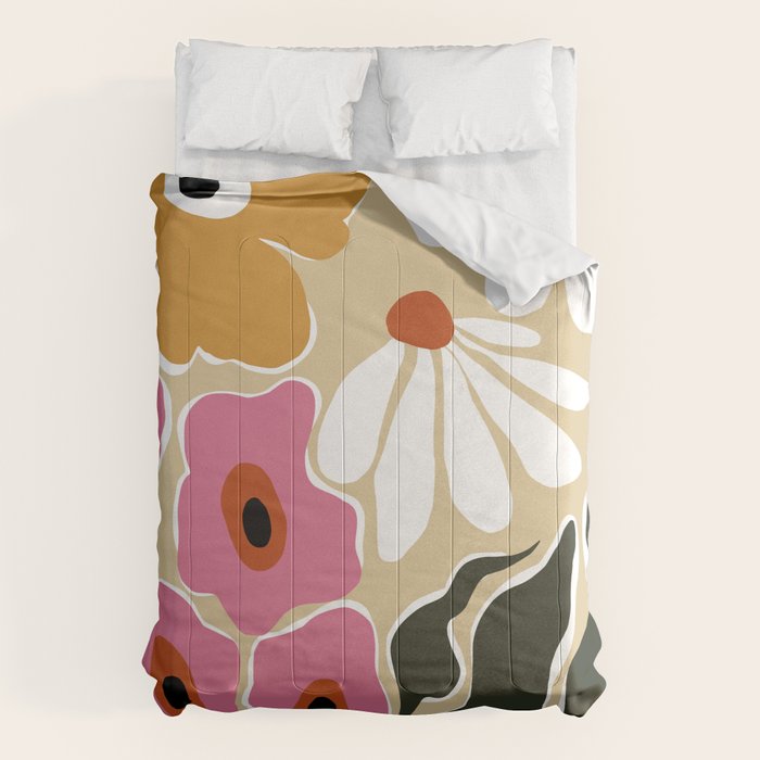 70's Retro garden   Comforter