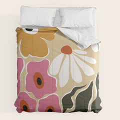 70's Retro garden   Comforter