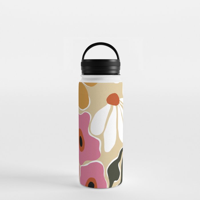 70's Retro garden   Water Bottle
