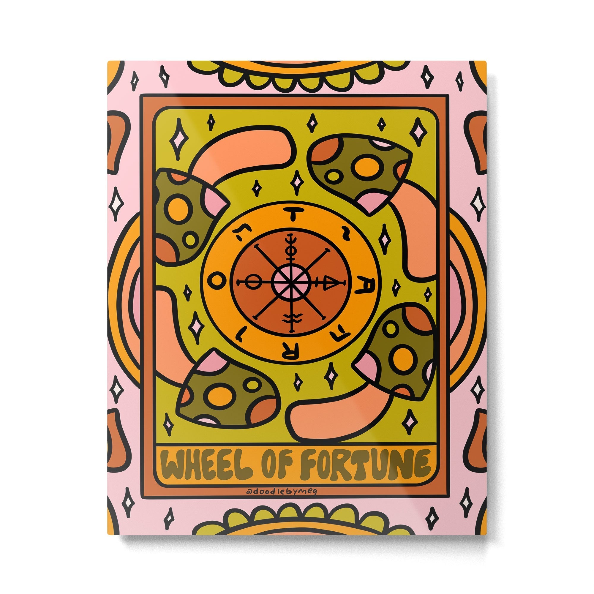 10. Wheel of Fortune Mushroom Metal Print