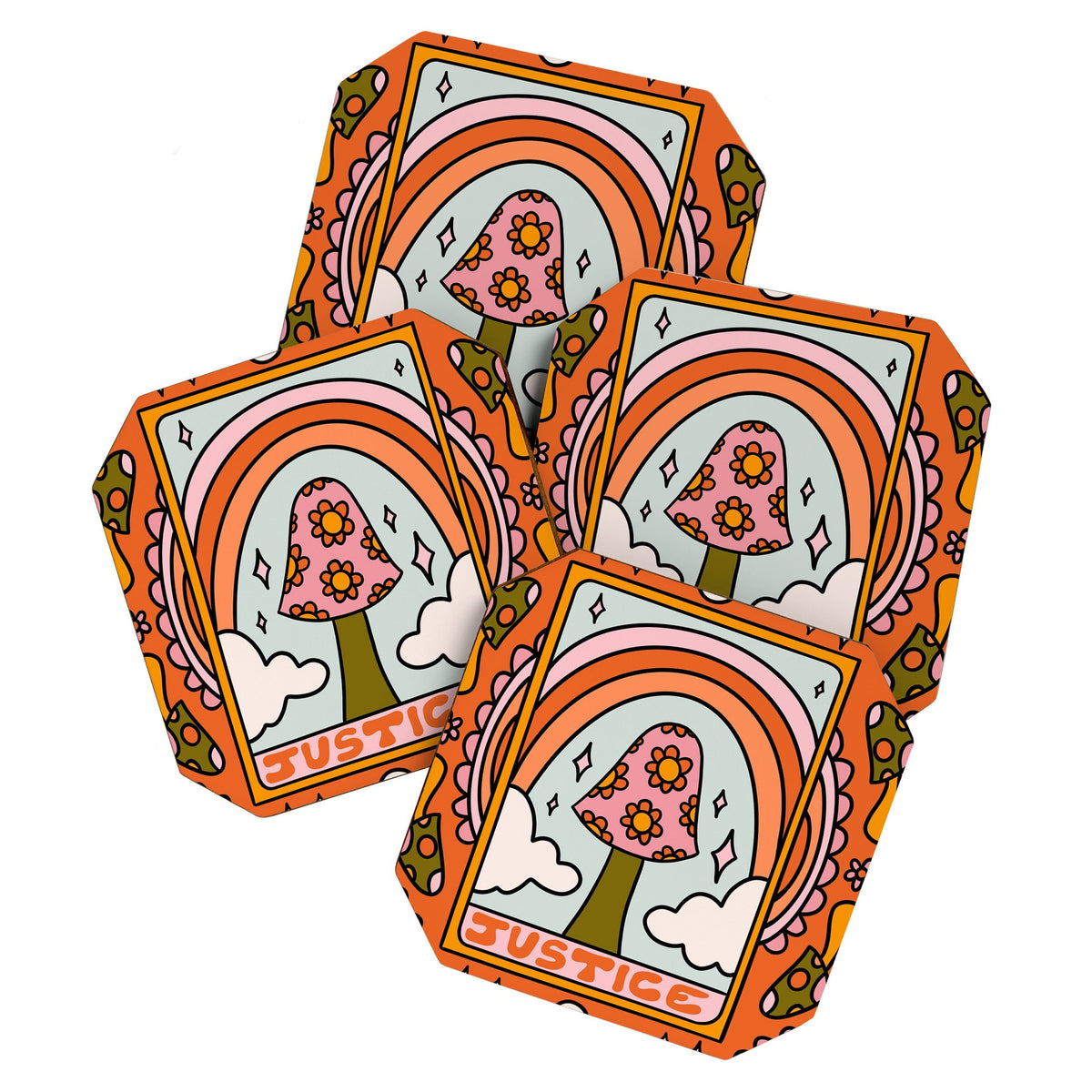11. Justice Mushroom Coaster