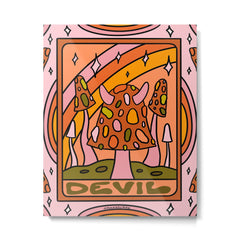 15. Devil Tarot Mushroom Metal Print
