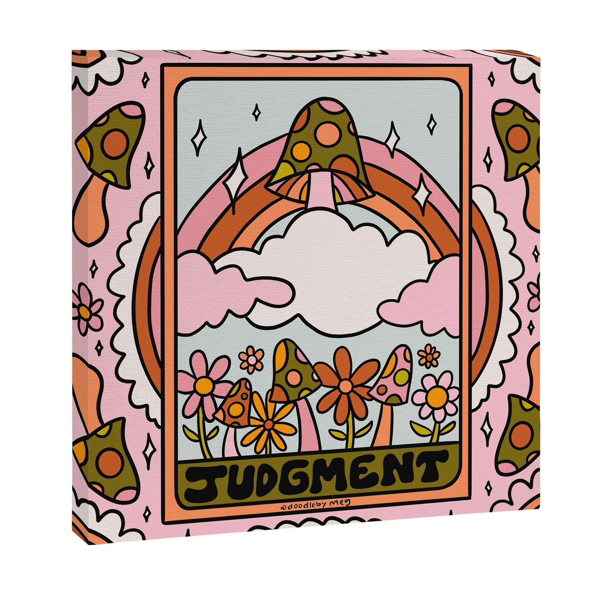 20. Judgment Tarot Mushroom Canvas Print