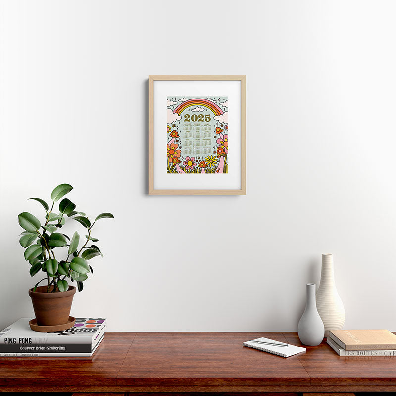 2025 Calendar Framed Art Print