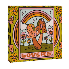 6. The Lovers Mushroom Canvas Print