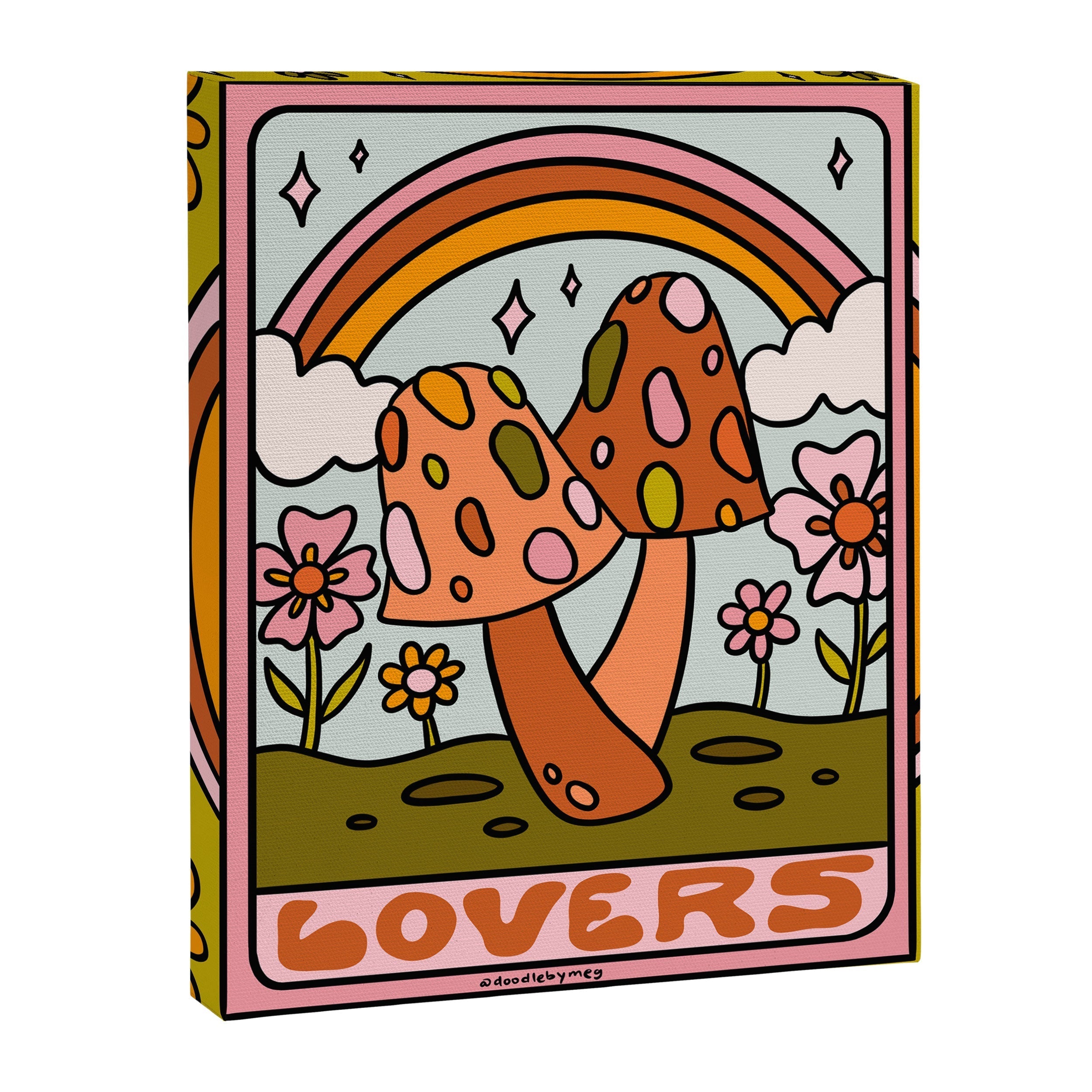 6. The Lovers Mushroom Canvas Print