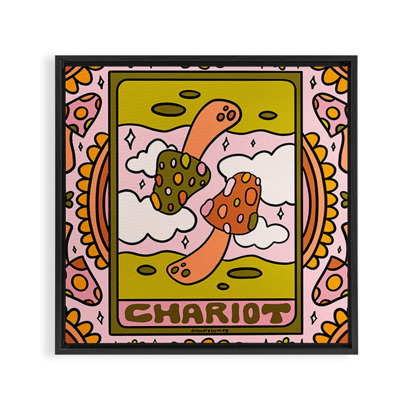 7. Chariot Mushroom Framed Canvas Print