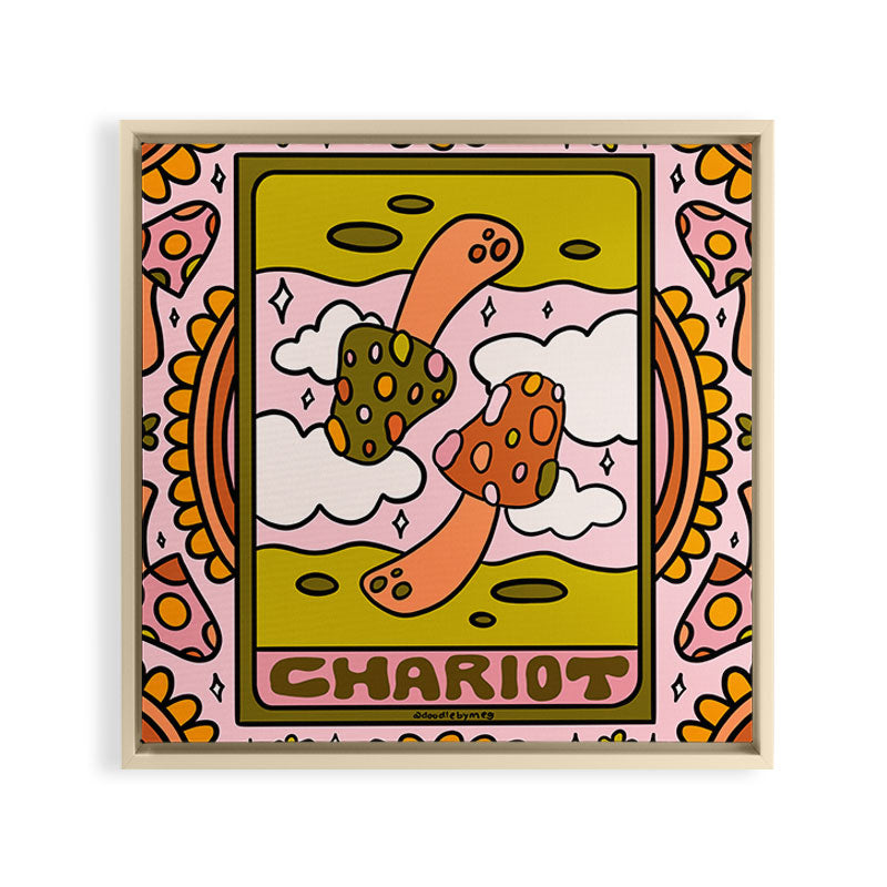 7. Chariot Mushroom Framed Canvas Print