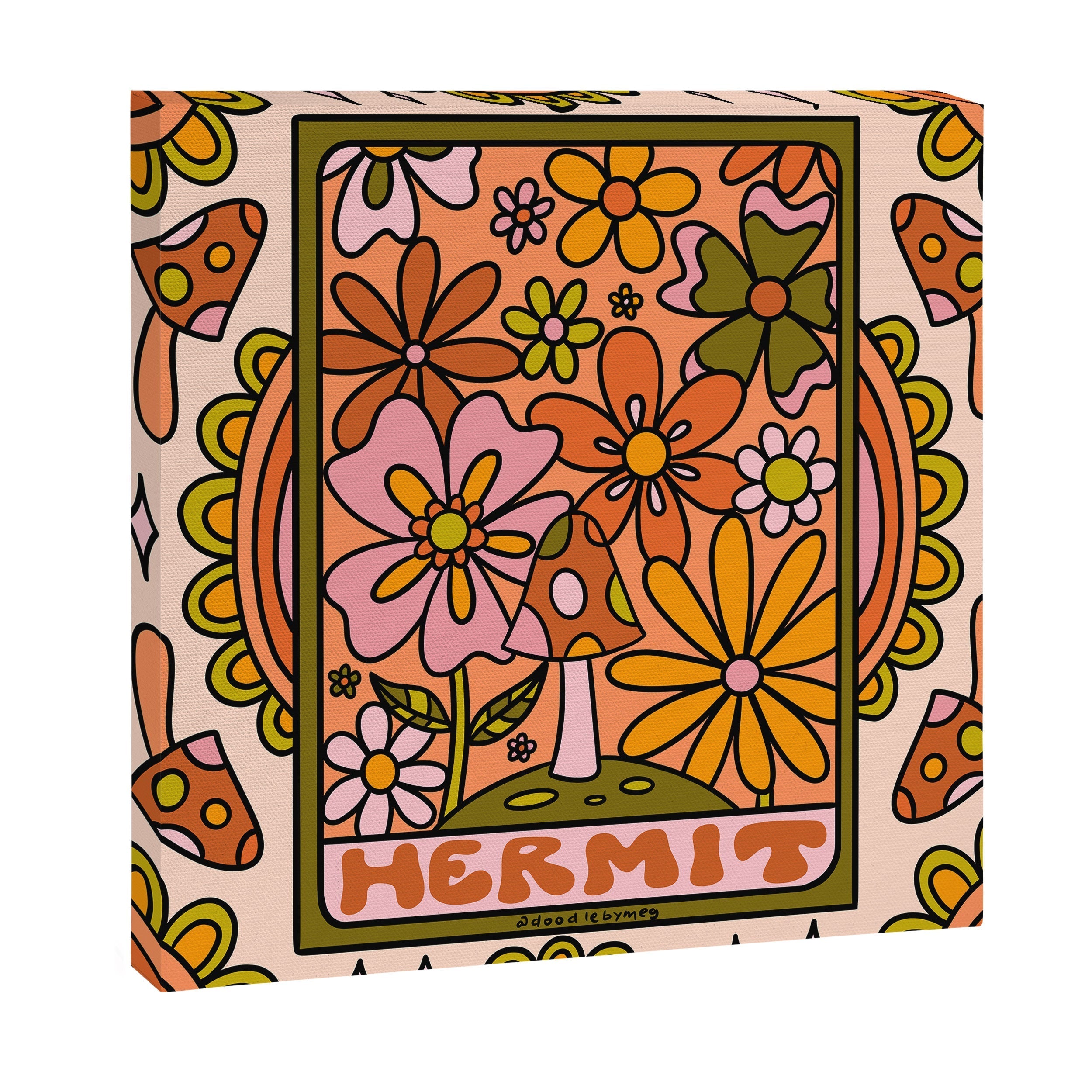 9. Hermit Mushroom Canvas Print