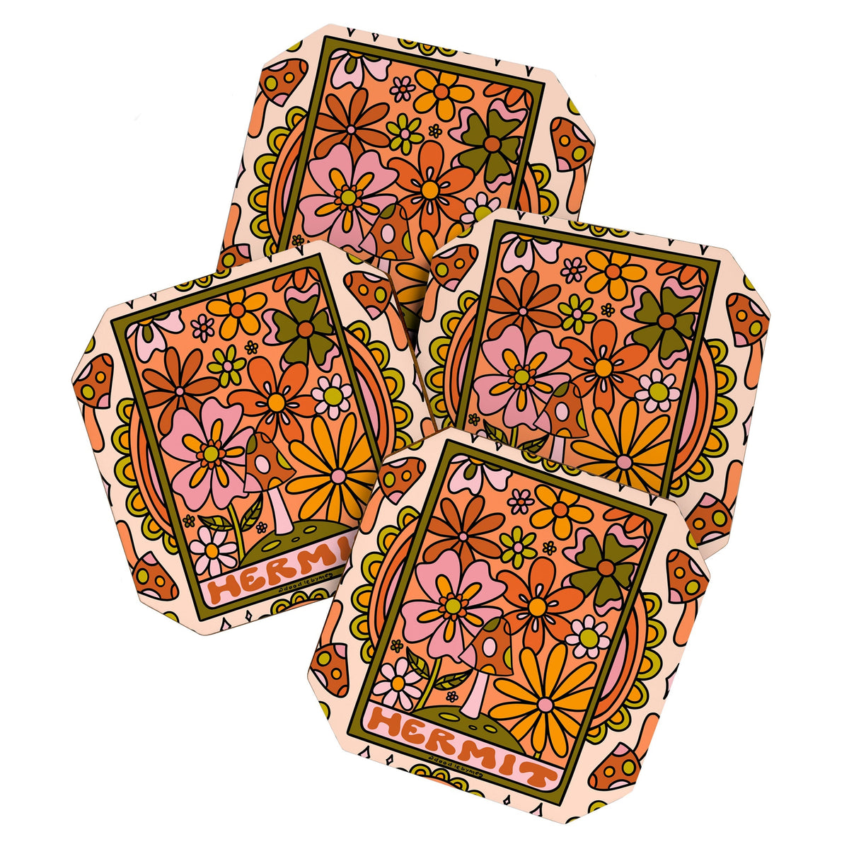 9. Hermit Mushroom Coaster