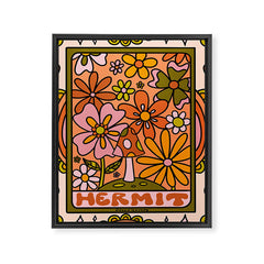 9. Hermit Mushroom Framed Canvas Print