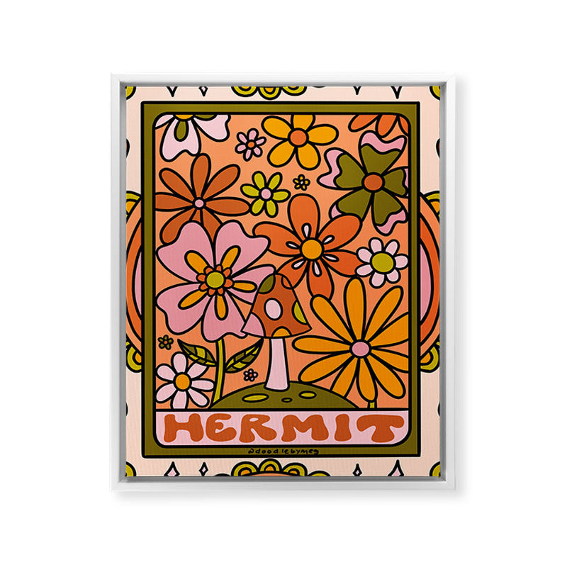 9. Hermit Mushroom Framed Canvas Print