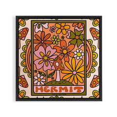 9. Hermit Mushroom Framed Canvas Print