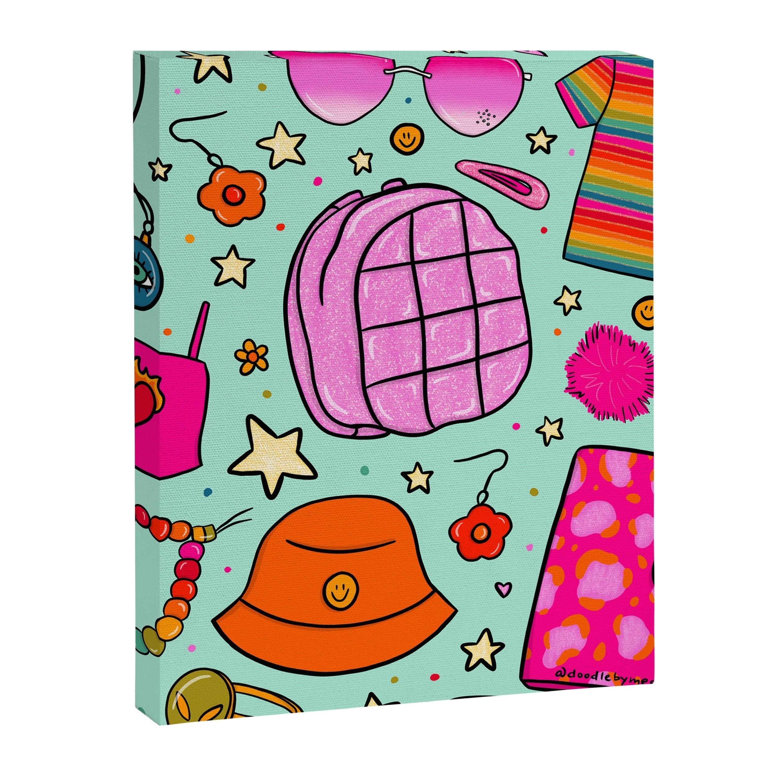 90's Things Print Canvas Print
