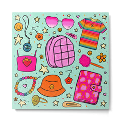 90's Things Print Metal Print