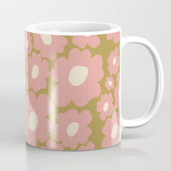 70������������������s Retro Floral  Coffee Mug