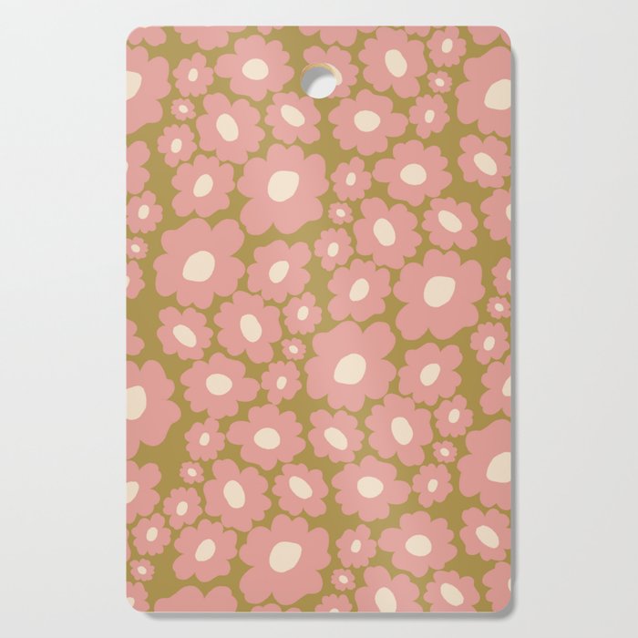 70������������������s Retro Floral  Cutting Board