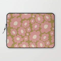 70������������������s Retro Floral  Laptop Sleeve