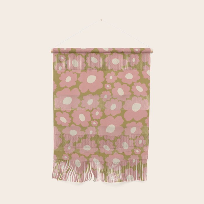 70������������������s Retro Floral  Wall Hanging