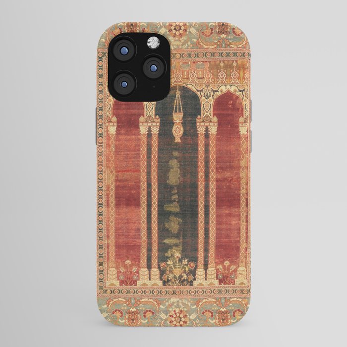 16th Century Carpet with Triple-Arch Design Turkish Print iPhone Case