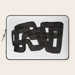 Boulder' Mid Century Modern Fun Abstract Shapes  Laptop Sleeve