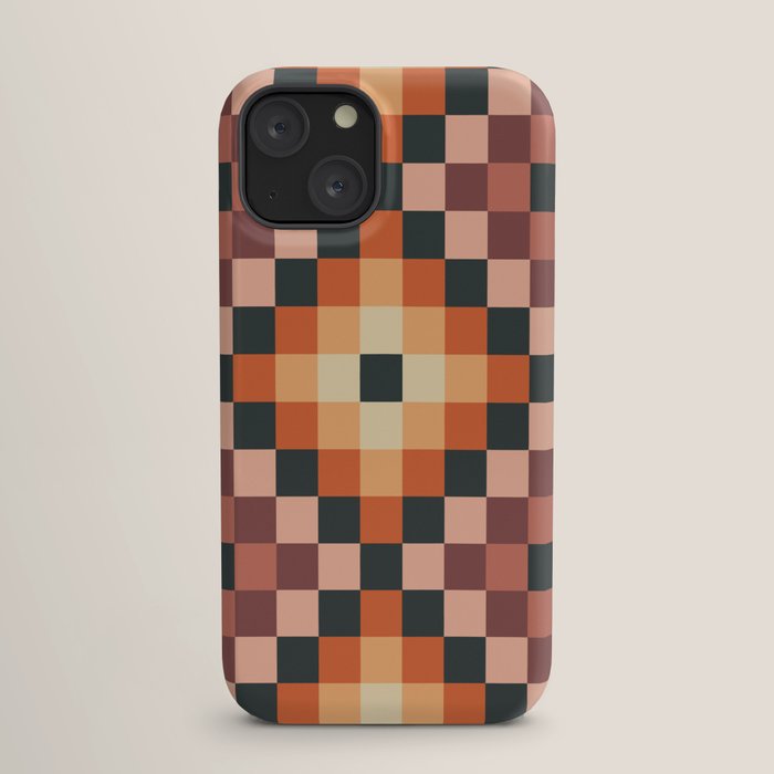 70s color squares pattern  iPhone Case