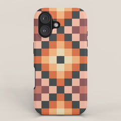 70s color squares pattern  iPhone Case