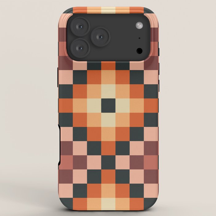 70s color squares pattern  iPhone Case