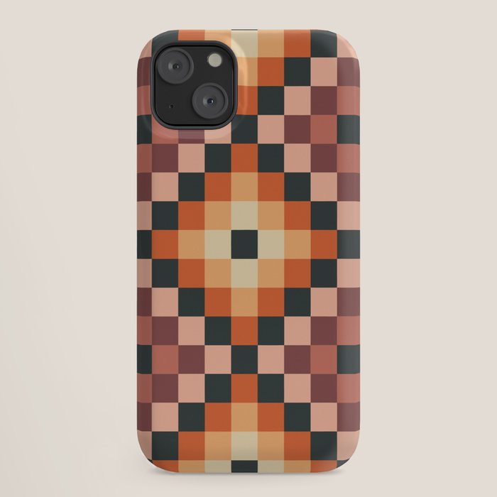 70s color squares pattern  iPhone Case