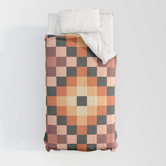 70s color squares pattern  Comforter