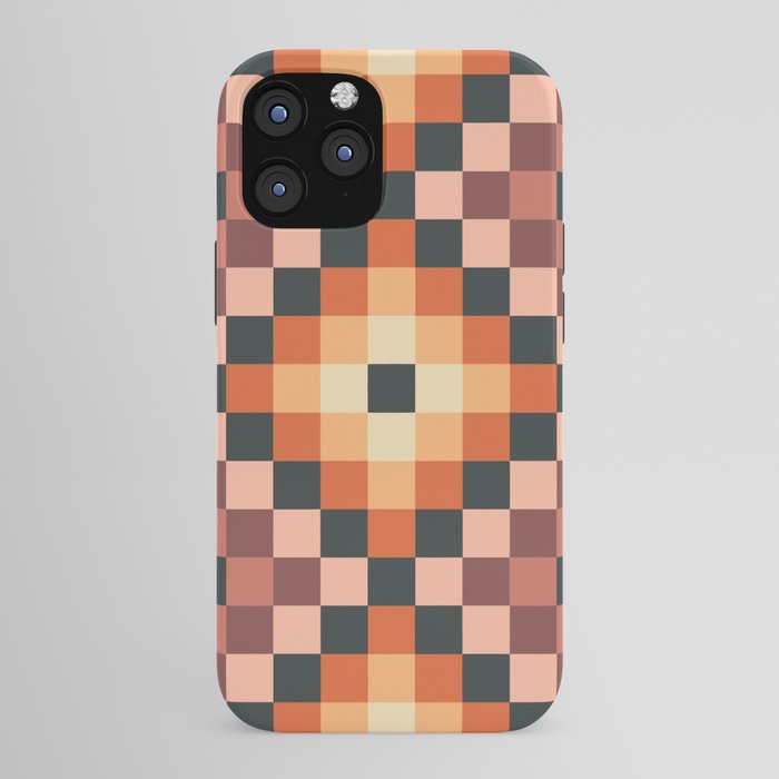 70s color squares pattern  iPhone Case