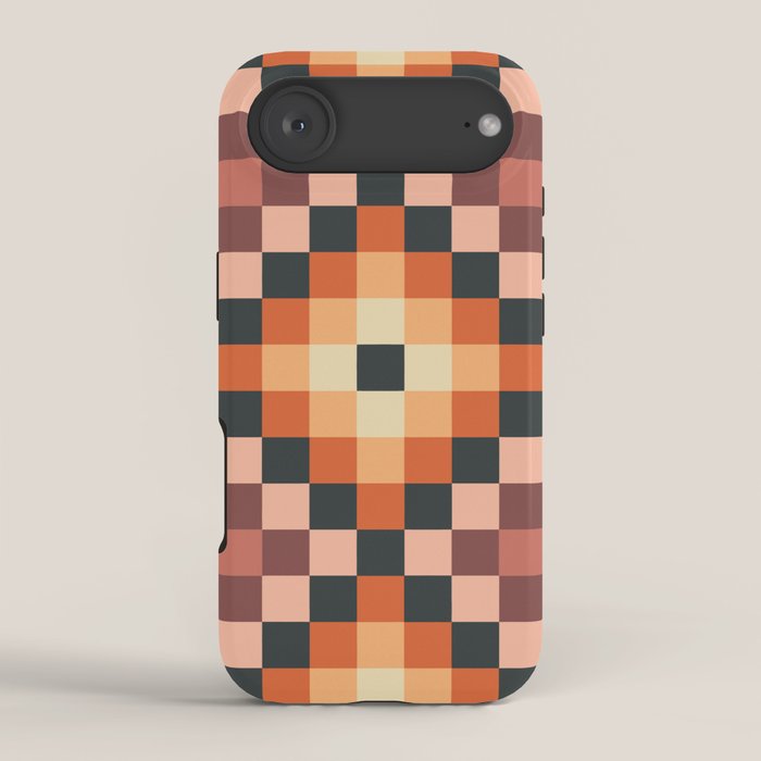 70s color squares pattern  iPhone Case