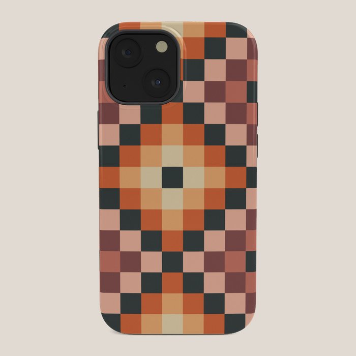 70s color squares pattern  iPhone Case