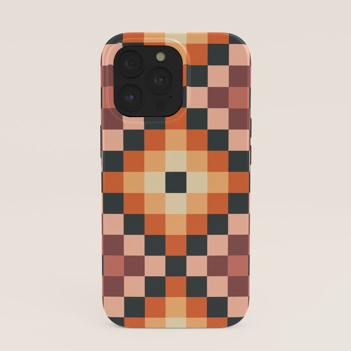 70s color squares pattern  iPhone Case