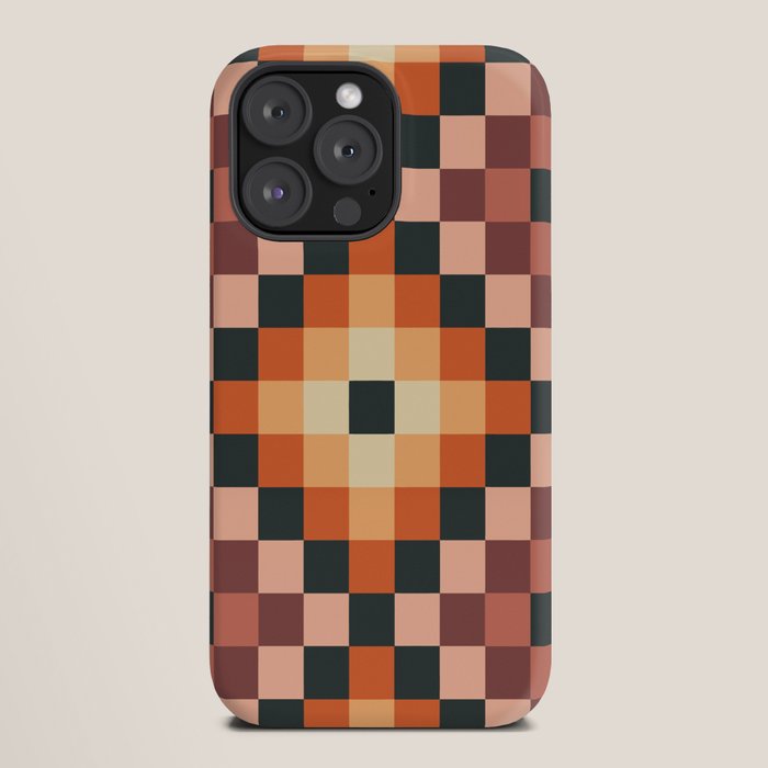 70s color squares pattern  iPhone Case