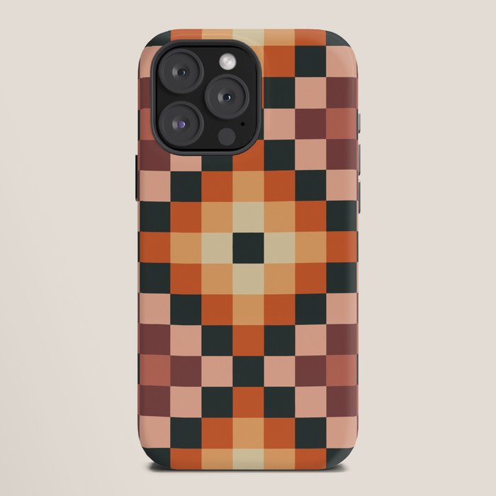 70s color squares pattern  iPhone Case