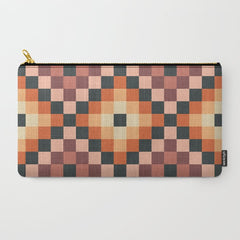 70s color squares pattern  Carry All Pouch