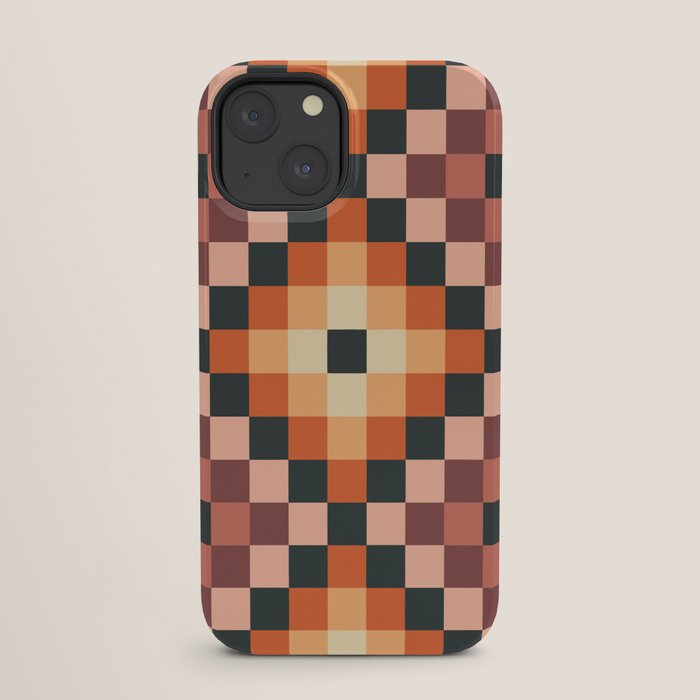 70s color squares pattern  iPhone Case