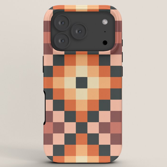 70s color squares pattern  iPhone Case