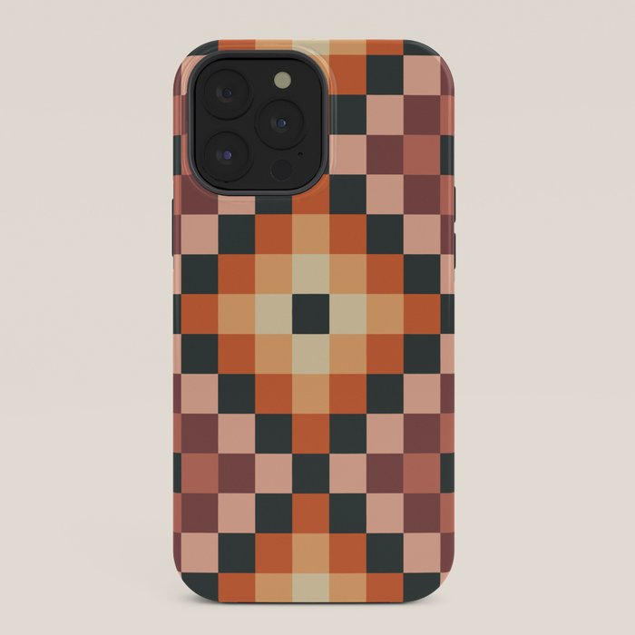 70s color squares pattern  iPhone Case