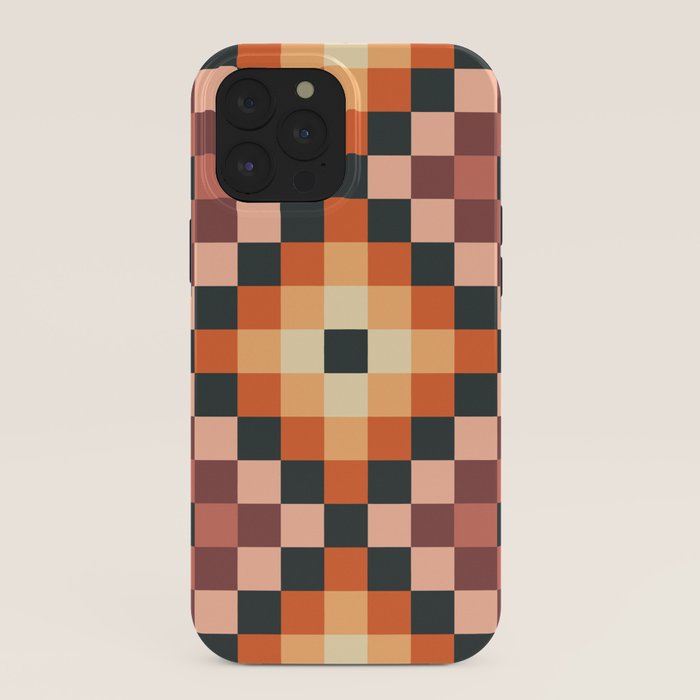 70s color squares pattern  iPhone Case