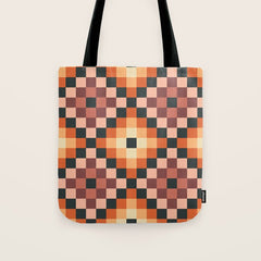 70s color squares pattern  Tote Bag