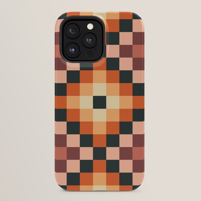 70s color squares pattern  iPhone Case