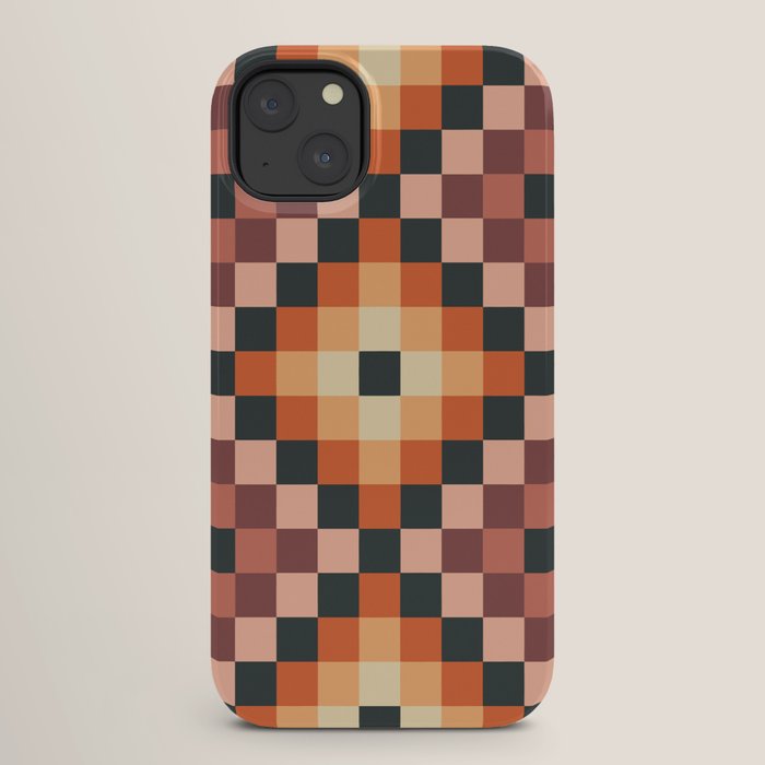 70s color squares pattern  iPhone Case