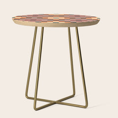 70s color squares pattern  Side Table