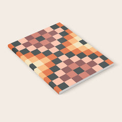70s color squares pattern  Notebook
